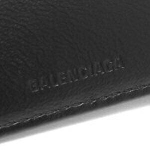 Balenciaga Black Bifold Wallet White Cash